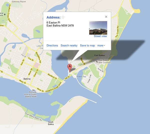 Ballina Map
